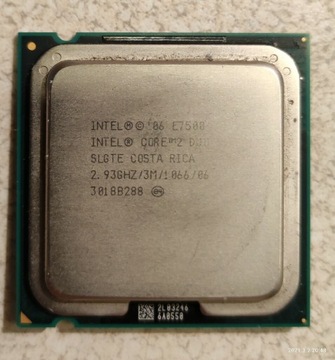 Intel core 2 Duo e7500