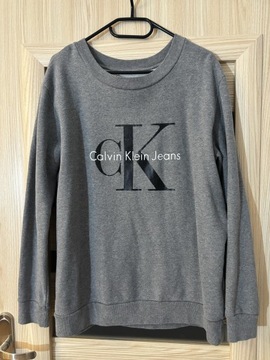 Bluza dresowa szara oversize M L Calvin Klein 