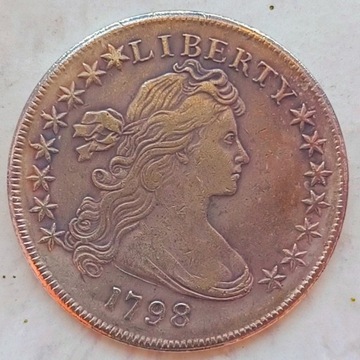 Stara Moneta Stany Zjednoczone Dolar Liberty 1798