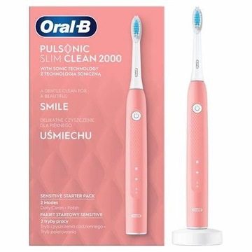 Szczoteczka ORAL-B Pulsonic Slim Clean 2000 różowa