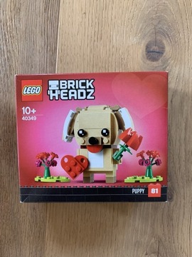 LEGO Brick Headz 40349 WALENTYNKOWY SZCZENIAK MIŚ stan idealny