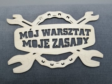 Mój warsztat moje zasady Tablica Prezent