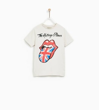 ZARA_T-SHIRT_ROLLING STONES_Roz. 152CM