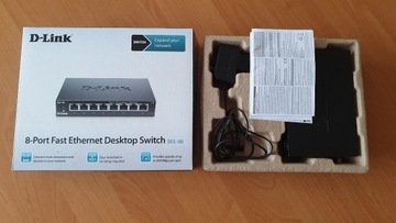 Switch D-Link DES-108 8 portów  Gigabit