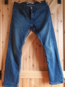 LEVIS JEANSY GRANAT W32L30 IDEALNY