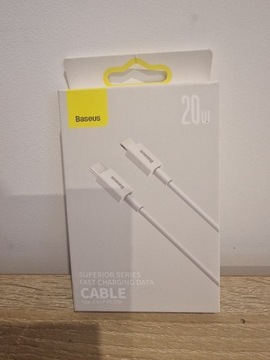 BASEUS KABEL USB-C LIGHTNING DO IPHONE PD 20W 1M