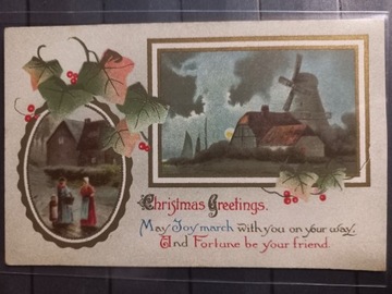 Pocztówka Boże Narodzenie Vintage 