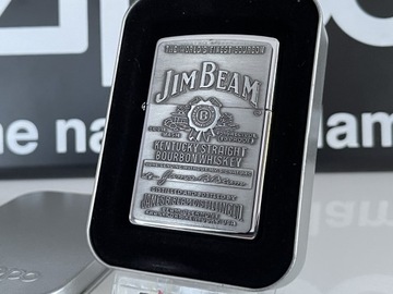 Zapalniczka Zippo 2000 Jim Beam, polerowany chrom, NOWA