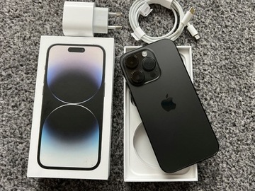 iPhone 14 Pro 128GB GREY Black Czarny Bat96% SZKŁO