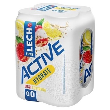 Lech Free - ACTIVE 4x 500ml / liczi i cytryna