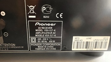 Amplituner Pioneer VSX-527-K