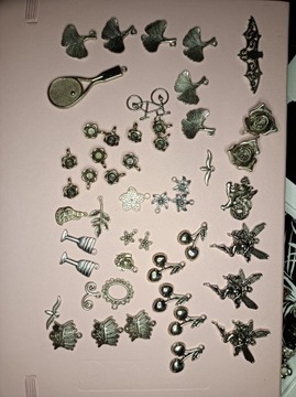 Zawieszki biżuteria handmade metalowy ozdoby