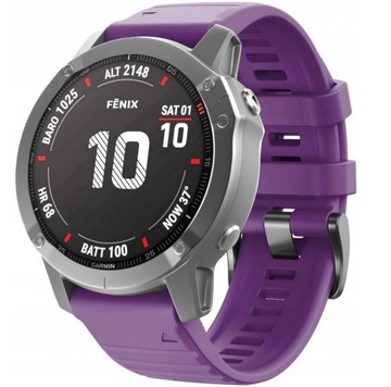 FIOLETOWY Pasek Garmin FENIX 6X PRO QuickFit 26mm