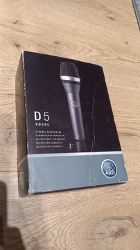 Mikrofon dynamiczny AKG D5 - jak nowy!
