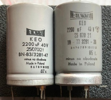 2200uF 40V KEO Kondensator elektrolityczny ELWA 