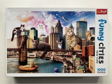 Trefl Puzzle 1000 Koty W Nowym Jorku
