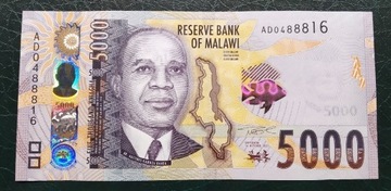 MALAWI 5000 KWACHA 2021 UNC