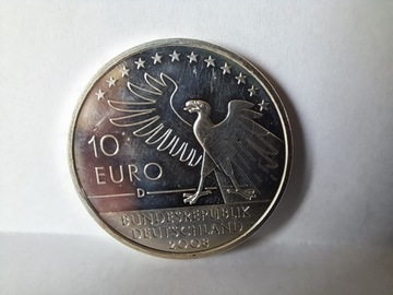  Srebrna moneta  10 euro z 2008 r. 