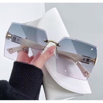 Okulary przeciwsłoneczne w stylu gwiazd z filtrem UV400