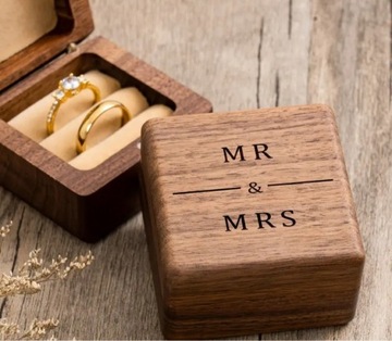Pudełko na obrączki ślub wesele