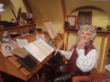 Władca pierścieni Bilbo Baggins in Bag End diorama