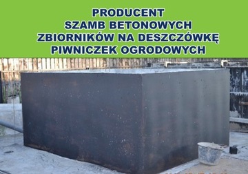 Szamba betonowe, zbiornik na deszczówkę, szambo