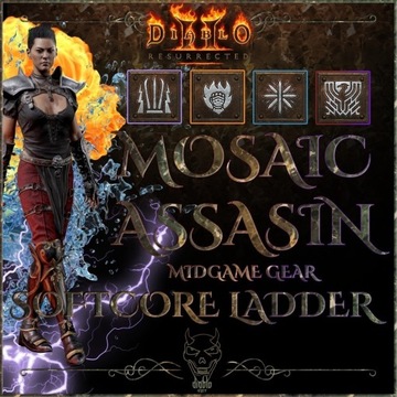 Diablo 2 Resurrected Mosaic Mozaika Asa Zestaw D2R