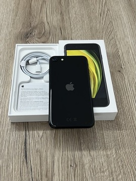 iPhone SE 2020 64GB 2-gen Black Bateria 100% Kond.