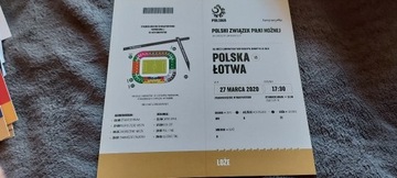 Zaproszenie Kolekcjonerskie Polska - Łotwa