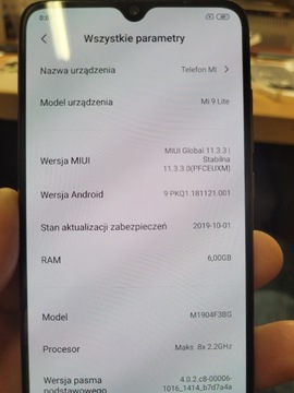 Płyta główna Mi 9 lite