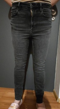 Spodnie jeansowe damskie M czarne