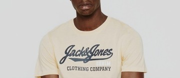 Jack & Jones oryginalny T-shirt  rozmiar L - żółty