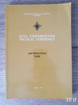 Acta Universitatis Nicolai Copernici, Archeologia 