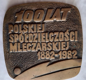 MEDAL100 LAT POLSKIEJ SPÓŁDZIELCZOŚCI MLECZARSKIEJ