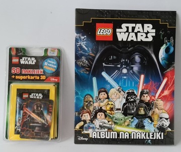 LEGO STAR WARS ALBUM+BLISTER+KARTA 3D+200 NAKLEJEK