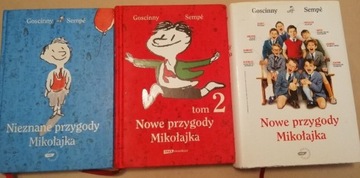 Sempe Goscinny "Przygody Mikołajka" 3 tomy