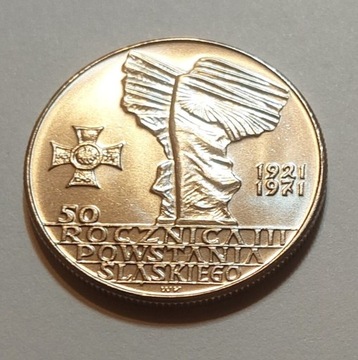 10 złotych 1971 - 50 rocznica Powstania Śl. (st.1)