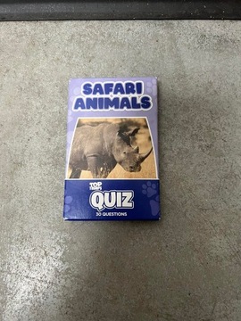 Gra karciana karty Top Trumps Quiz Safari Animals