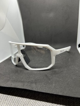 Okulary rowerowe fotochromowe białe