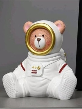 Miś Astronauta , Rakieta, figurka dekoracyjna 