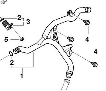 Wąż układu chłodzenia bmw e60