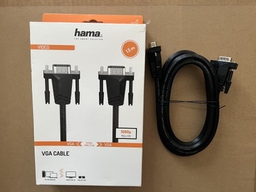 Kabel hama VGA 1,5m czarny