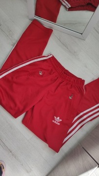 Spodnie dresowe czerwone adidas M 