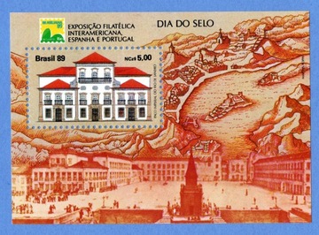 Brazylia 1989 rok blok 79 ** ze znaczkiem Mi 2314