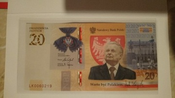 Banknot okolicznościowy z Lechem Kaczyńskim