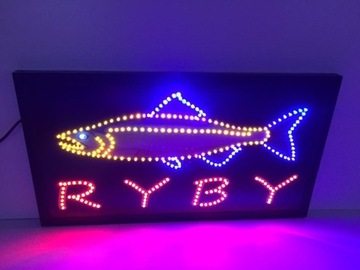 RYBY 68x38 cm zewnętrzna LED Reklama diodowa 