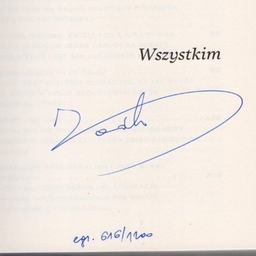 Grzegorz Kołodko książka z autografem