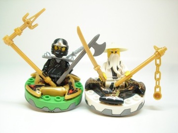 NOWE Klocki Ninjago Spiner Lloyd Jay Cole Kai Zane