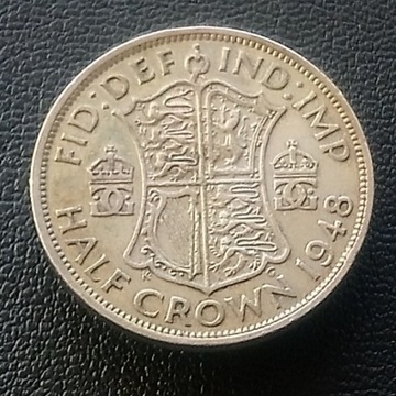 A99 Wielka Brytania Anglia Half Crown 1948