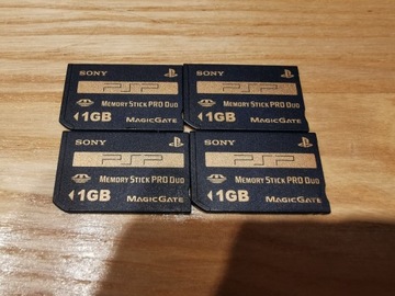 Karta pamięci 1GB Memory Stick Pro Duo Sony PSP. 